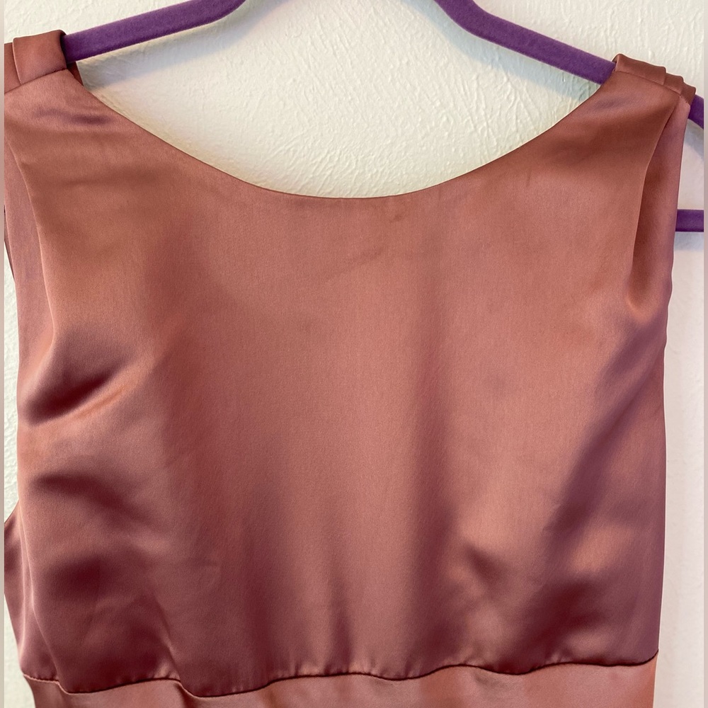 Jay Godfrey Rose Formal Gown. Cowl Back. - Picture 4 of 11
